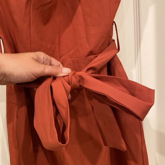 *New* One-Shoulder Dress in Rust from Misguided, size 8 - Picture 13 of 14